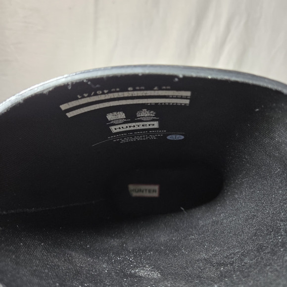 Hunter Black Rain Boots Size 9 - Picture 12 of 15